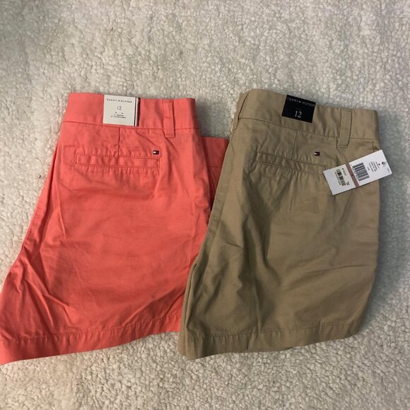 Tommy Hilfiger Pants - Tommy Hilfiger Womens Chino Shorts bundle, both NWT!!! Size 12